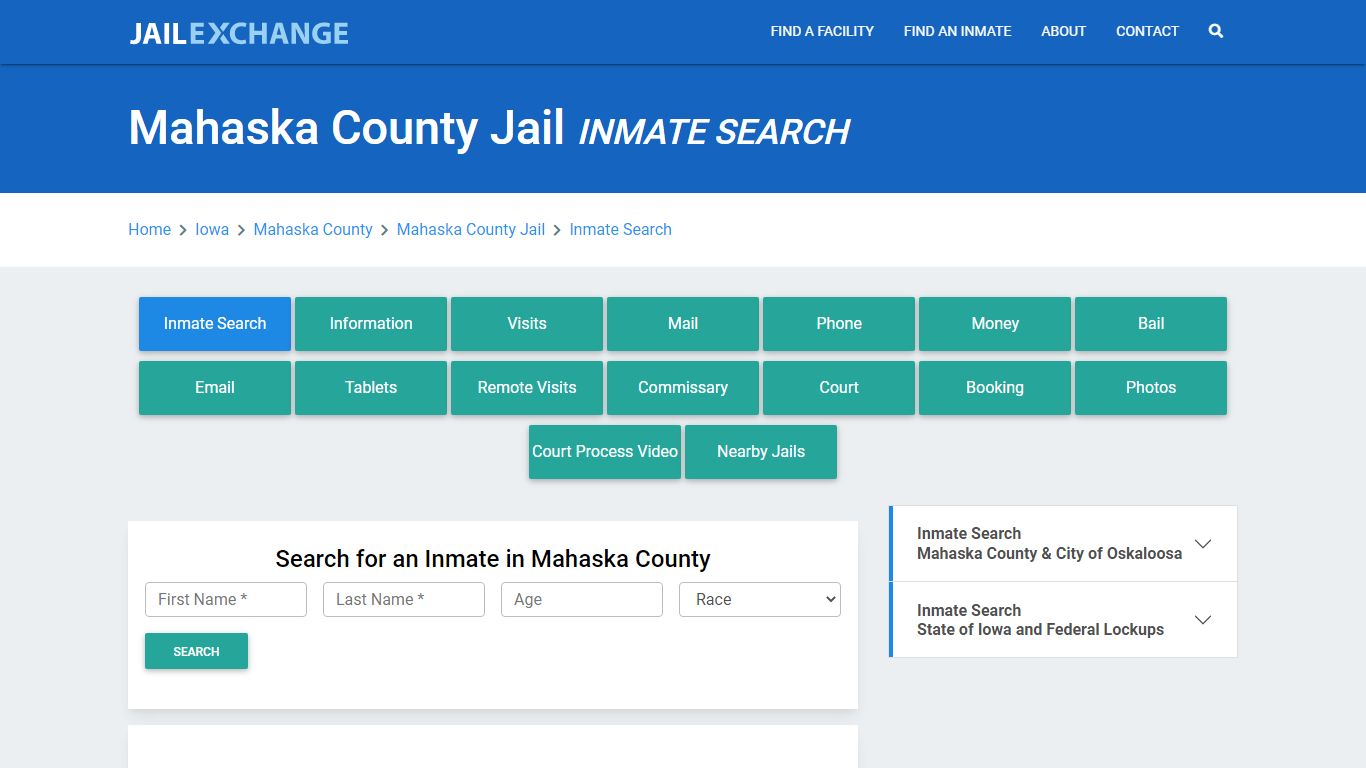 Mahaska County Jail, IA Inmate Search: Roster & Mugshots